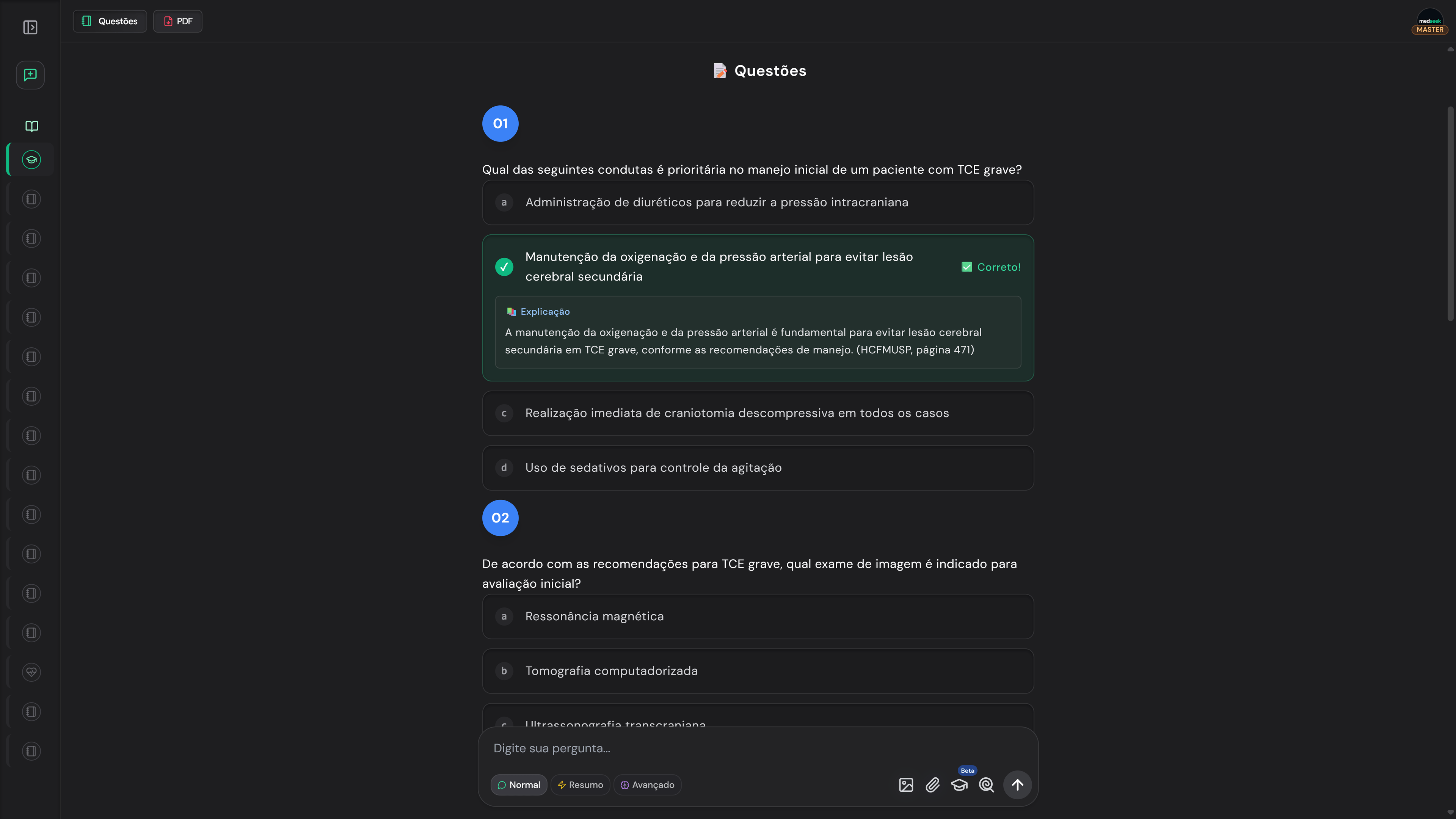 Modo Questões