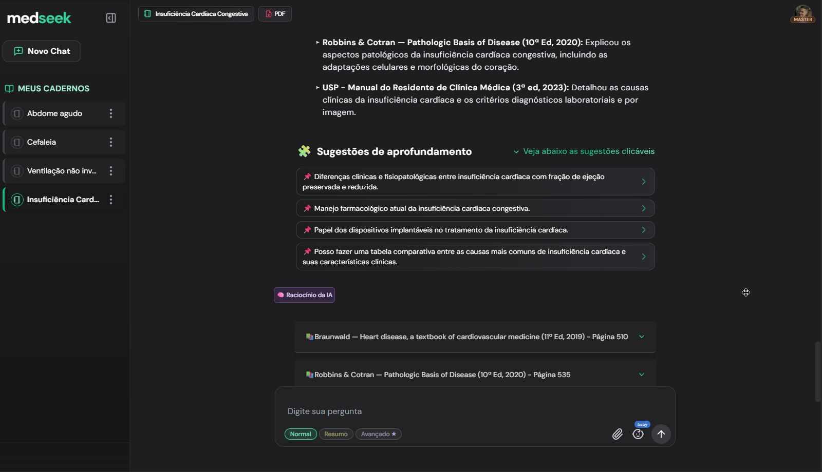 Sugestões Inteligentes